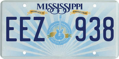 MS license plate EEZ938