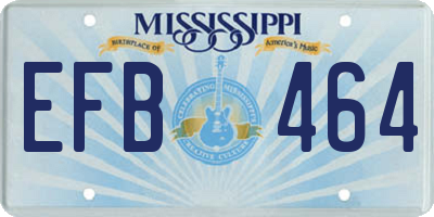MS license plate EFB464