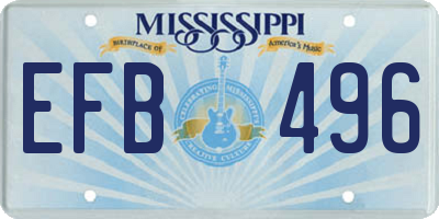 MS license plate EFB496