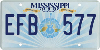 MS license plate EFB577