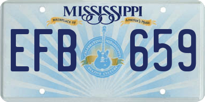 MS license plate EFB659