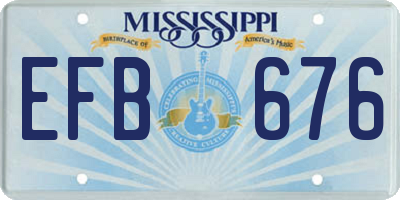 MS license plate EFB676