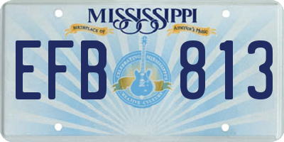 MS license plate EFB813