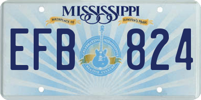 MS license plate EFB824