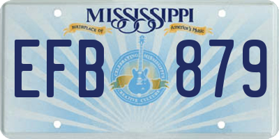 MS license plate EFB879