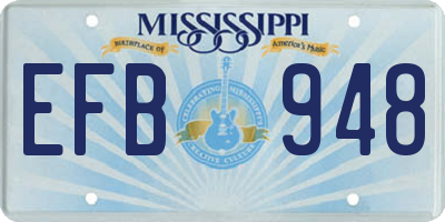 MS license plate EFB948