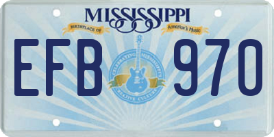 MS license plate EFB970