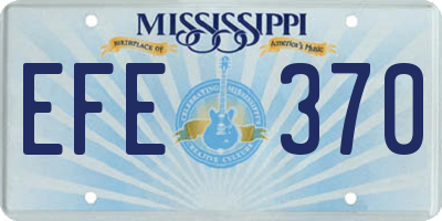 MS license plate EFE370