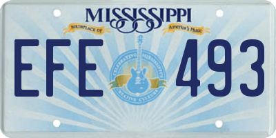 MS license plate EFE493