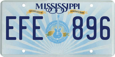 MS license plate EFE896