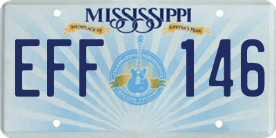 MS license plate EFF146