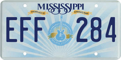 MS license plate EFF284