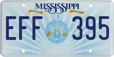 MS license plate EFF395