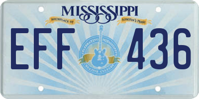 MS license plate EFF436