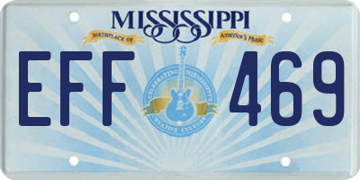 MS license plate EFF469