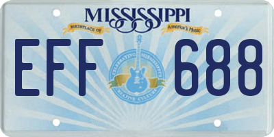 MS license plate EFF688