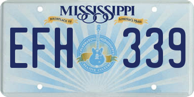 MS license plate EFH339