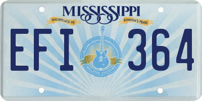 MS license plate EFI364