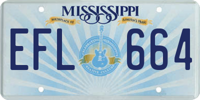 MS license plate EFL664