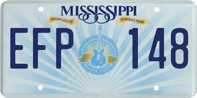 MS license plate EFP148