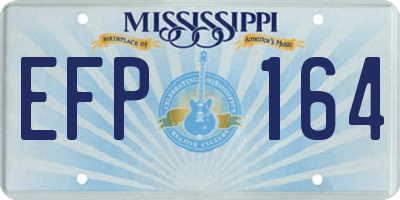 MS license plate EFP164