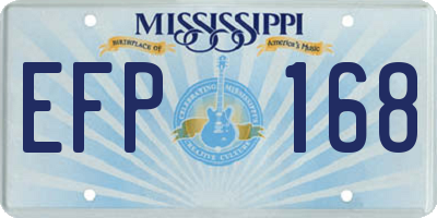 MS license plate EFP168