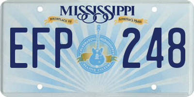 MS license plate EFP248