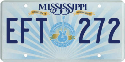 MS license plate EFT272