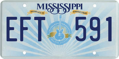 MS license plate EFT591