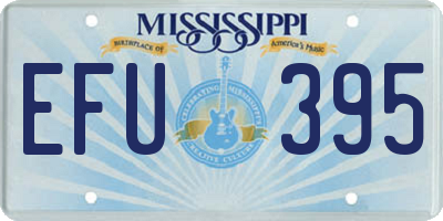 MS license plate EFU395