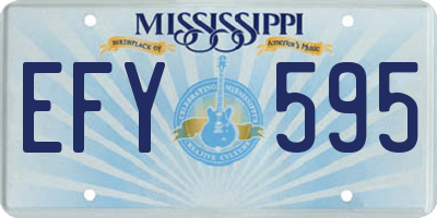 MS license plate EFY595