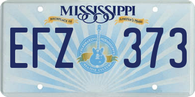 MS license plate EFZ373