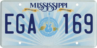 MS license plate EGA169