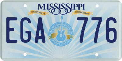 MS license plate EGA776
