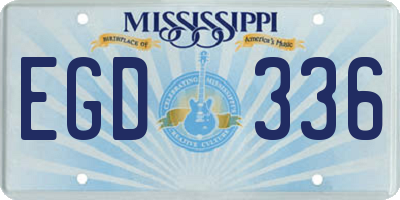 MS license plate EGD336