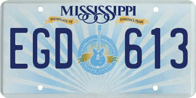 MS license plate EGD613