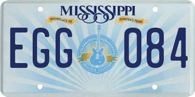 MS license plate EGG084