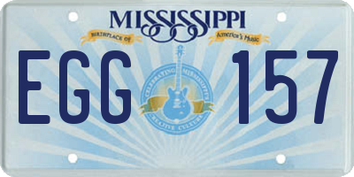 MS license plate EGG157