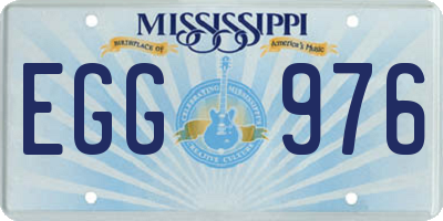 MS license plate EGG976
