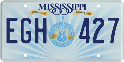 MS license plate EGH427