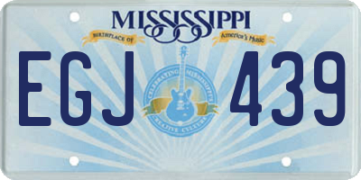 MS license plate EGJ439