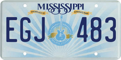 MS license plate EGJ483