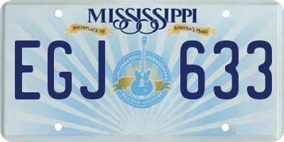 MS license plate EGJ633