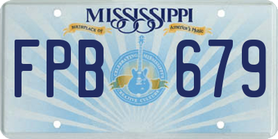 MS license plate FPB679