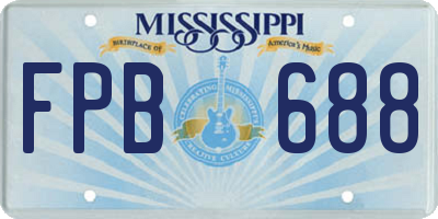 MS license plate FPB688