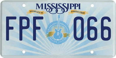 MS license plate FPF066