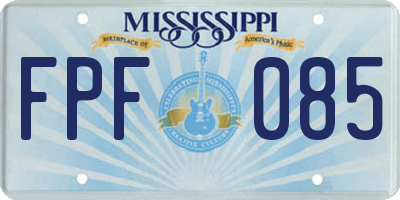MS license plate FPF085