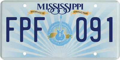 MS license plate FPF091