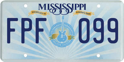 MS license plate FPF099