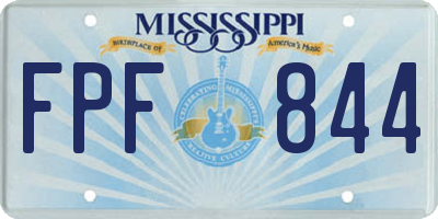 MS license plate FPF844